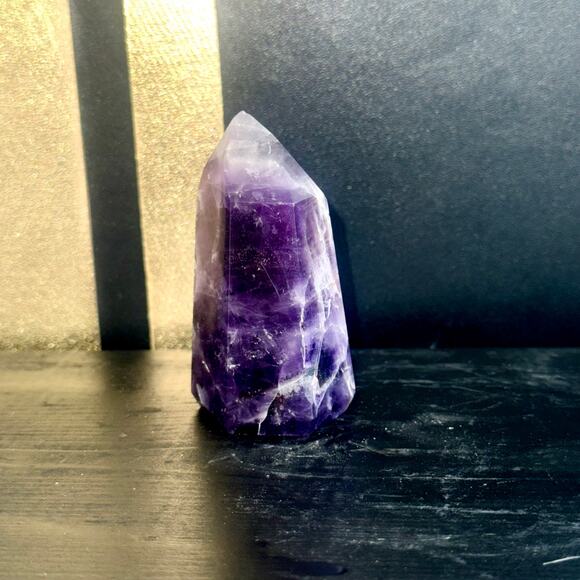 Premier Brazilian Amethyst Tower • 104 g • 2.5″ Tall • Healing Crystal Point - Picture 5 of 7
